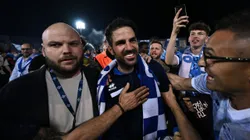 Cesc Fábregas, en medio de los festejos del ascenso de Como.