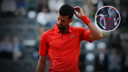 El serbio recibió un botellazo en la cabeza.