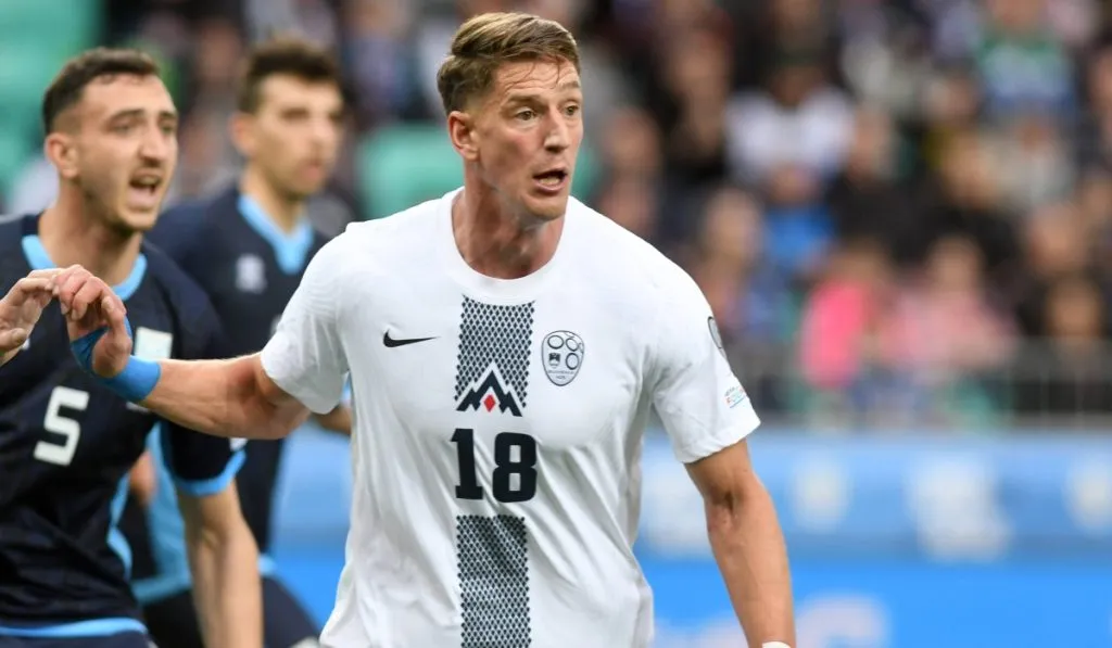 Andrés Vombergar con la selección de Eslovenia: IMAGO