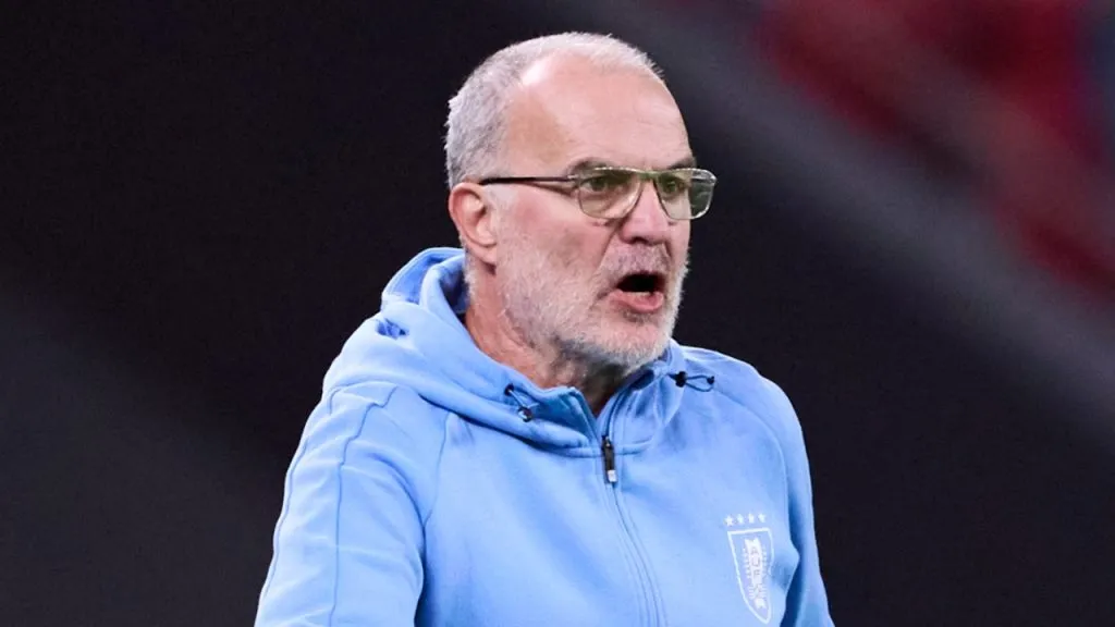 Marcelo Bielsa, entrenador de la Selección de Uruguay.