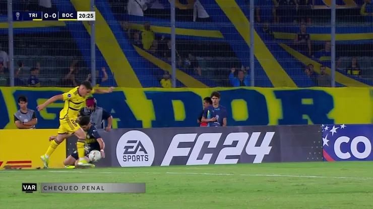 VIDEO | El penal por mano que no le cobraron a Boca contra Sportivo Trinidense
