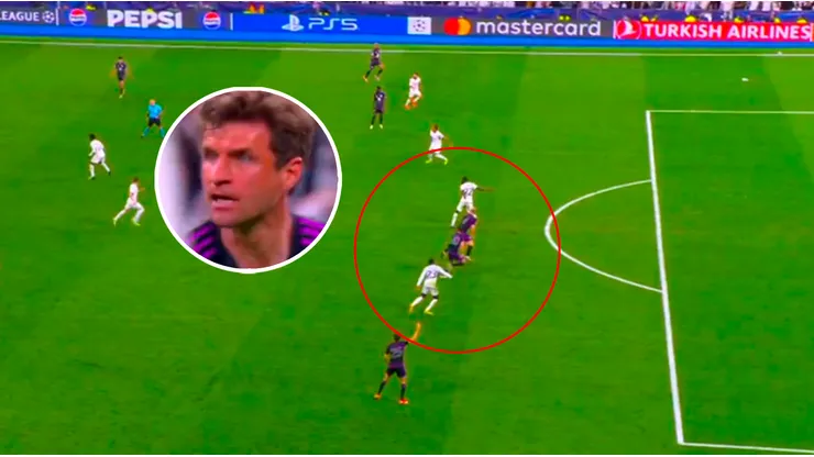 Bayern pudo anotar el 2-2, pero el gol fue anulado.