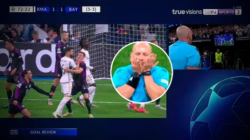 El VAR anuló lo que era el 1-1 del Real Madrid.