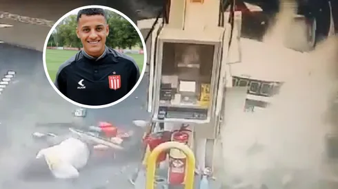 Tiago Palacios provocó un serio accidente contra una estación de servicio.