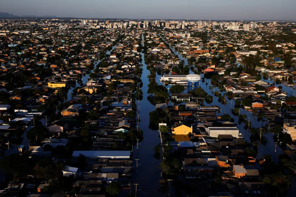 Rio Grande del Sur, fuertemente afectado por las inundaciones.