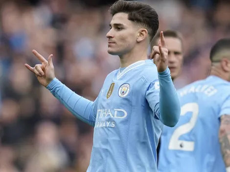 La contundente frase de Guardiola sobre Julián Álvarez por sus 100 partidos en el City