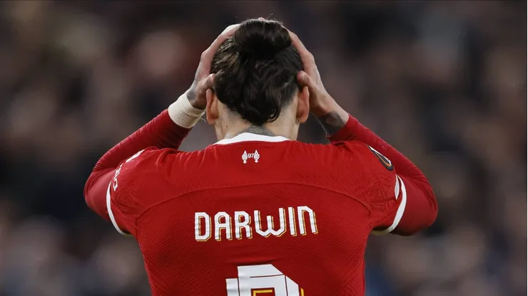 Darwin Núñez, delantero del Liverpool.