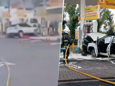 Tiago Palacios, campeón con Estudiantes, chocó en una estación de servicio: hay una mujer internada