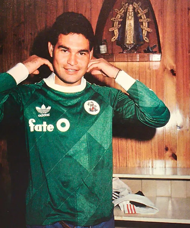 José Luis Chilavert con los colores de River.
