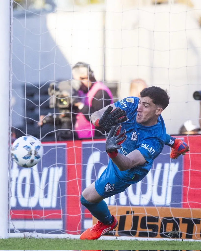 Tomás Marchiori, pieza clave en los penales ante Argentinos. (Foto: Prensa Vélez).