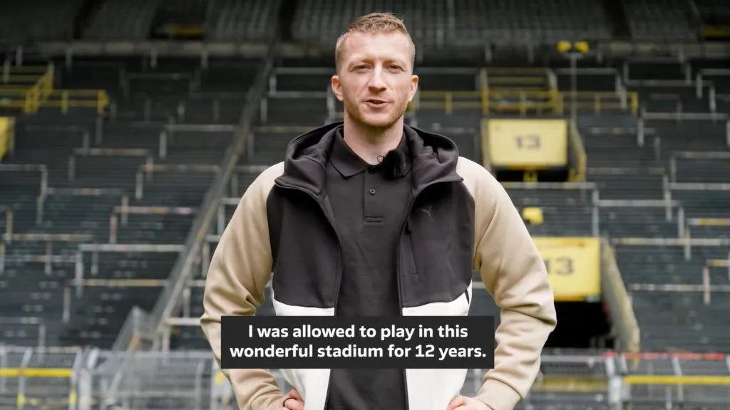 Reus se despidió de los fanáticos del Dortmund.