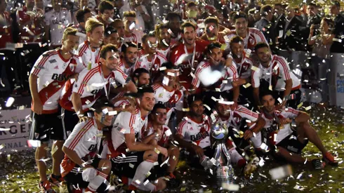 River celebra la Copa Argentina 2016 ante Rosario Central.