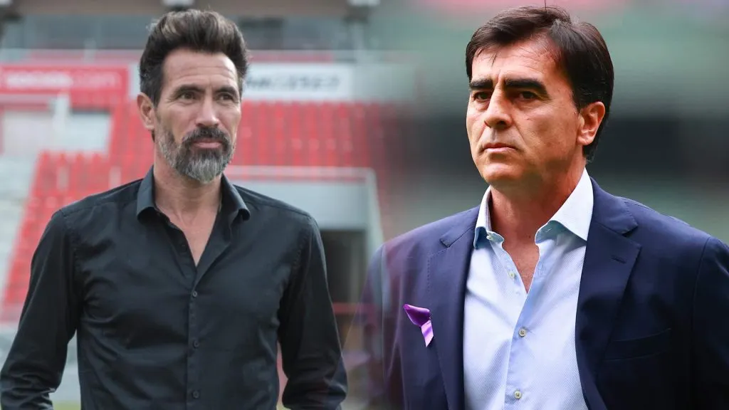 Eduardo Domínguez (izquierda) y Gustavo Quinteros (derecha), los entrenadores de la final.