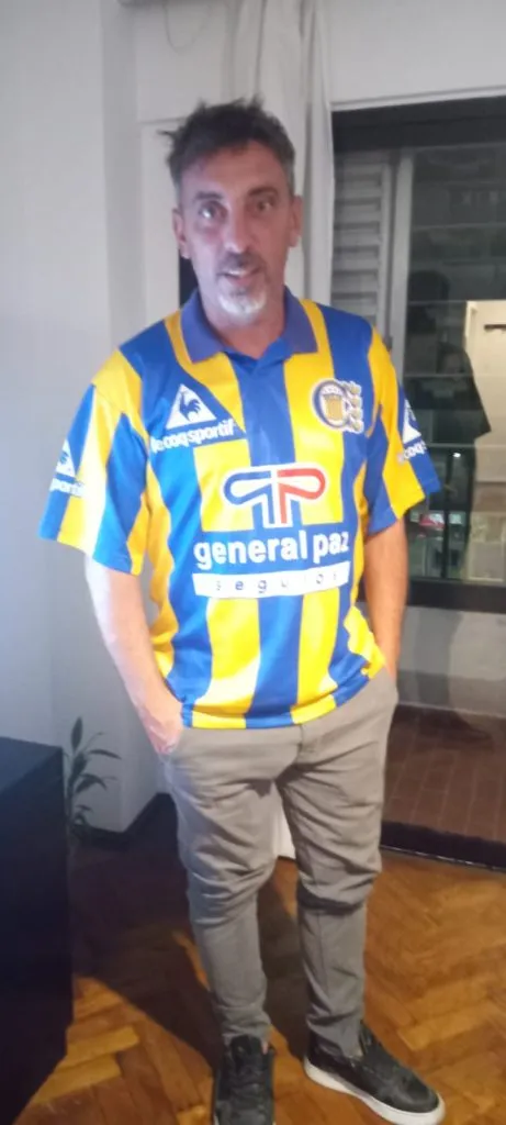 Colusso en la actualidad, con la casaca del Canalla. (Foto: Gentileza Chiri Colusso).