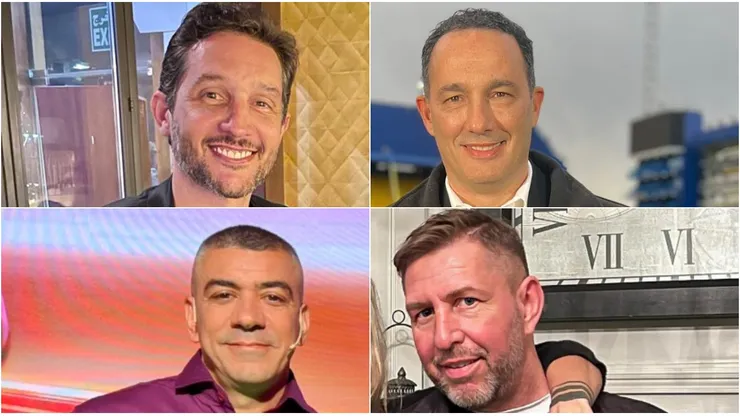 Germán Paoloski, Fernando Carlos, Walter Queijeiro y Emiliano Pinsón.
