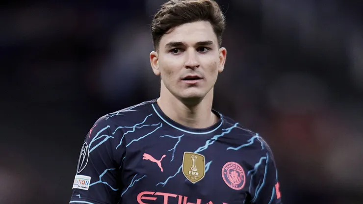 Julián Álvarez, delantero argentino de Manchester City (IMAGO / ZUMA Wire).