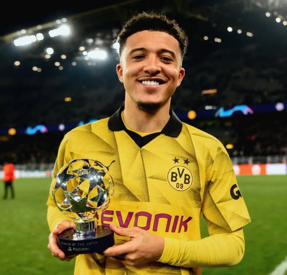 Jadon Sancho fue figura en la semifinal de la UEFA Champions League.