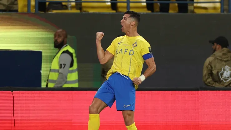 El grito de Cristiano Ronaldo tras su doblete.
