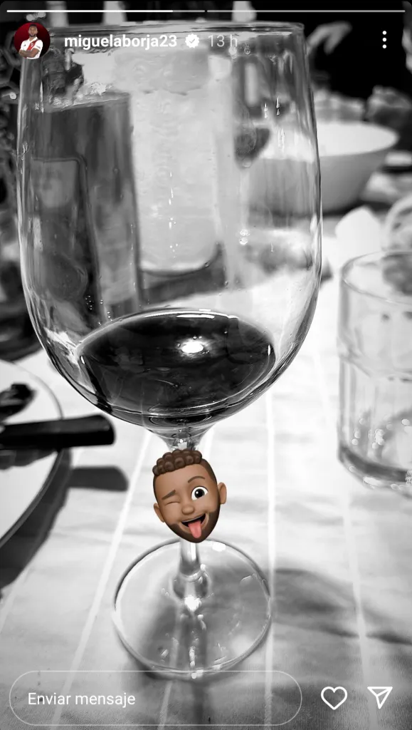 Historia de Miguel Borja en Instagram.