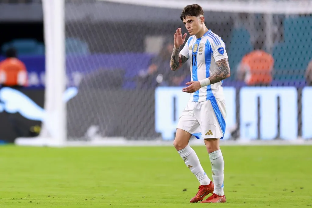 Alejandro Garnacho fue titular por primera vez a nivel oficial. (Foto: Getty).