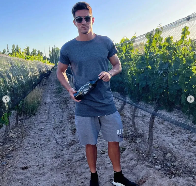 Maxi Oliva y su otra pasión, el vino.