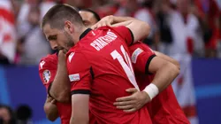 La alegría de los jugadores de Georgia.