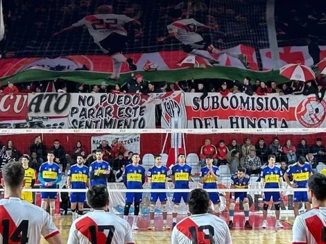 El gaste de los hinchas de River a Boca en el Superclásico de vóley