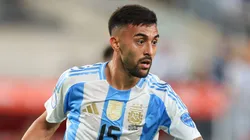 Nicolás González fue titular contra Chile.