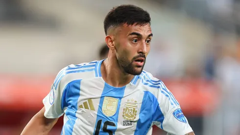 Nicolás González fue titular contra Chile.