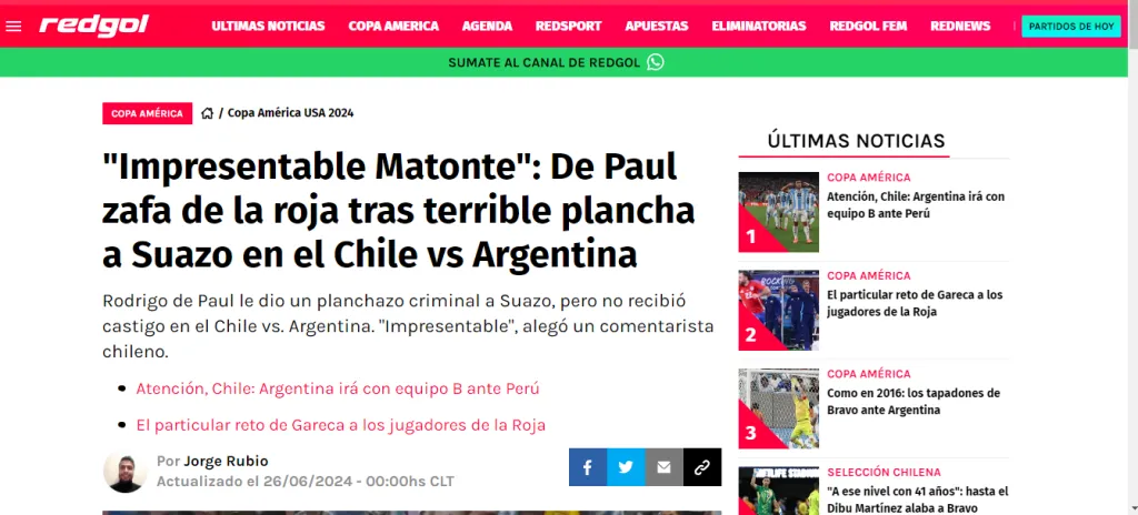 “Impresentable Matonte”, para describir la decisión del árbitro.