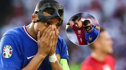 Mbappé recibió un golpe en la cara y asustó a Francia
