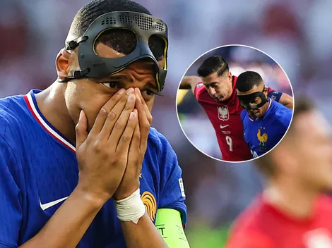 Fuerte reacción: el manotazo de Lewandowski que puso en peligro a Kylian Mbappé y asustó a toda Francia