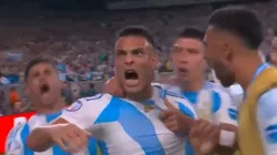 El festejo de Lautaro Martínez.