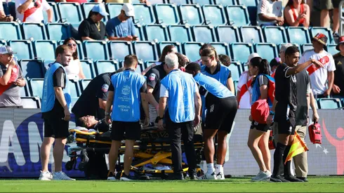 Momento muy dramático en la cancha.