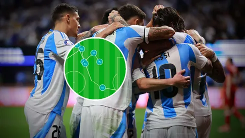 La impresionante secuencia de gol de Argentina ante Canadá.