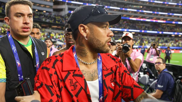 El crack vio el estreno de Brasil en la Copa América desde las tribunas.