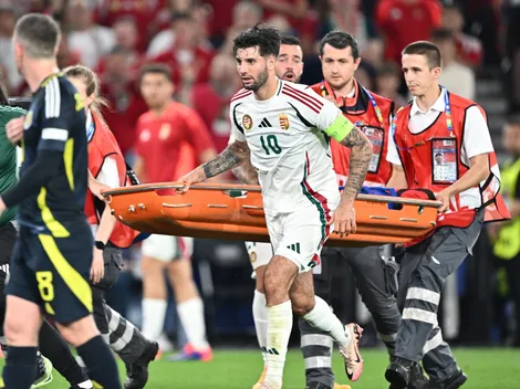 El honorable gesto de Szoboszlai, capitán de Hungría, con Varga tras ser retirado en camilla