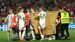 El susto que provocó el golpe de Varga en el Hungría - Escocia.