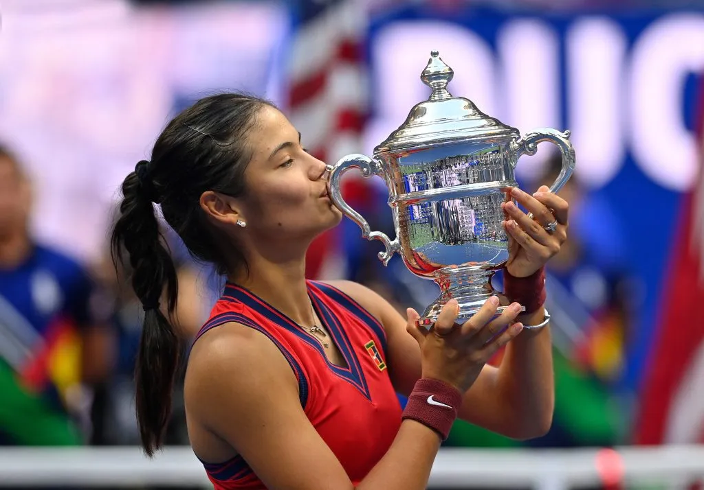 Raducano en su día más glorioso en el tenis tras ganar el US Open 2021. (Foto: IMAGO).