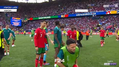 Gonçalo Ramos estuvo a punto de ser lesionado por un seguridad que quiso defender a Cristiano Ronaldo