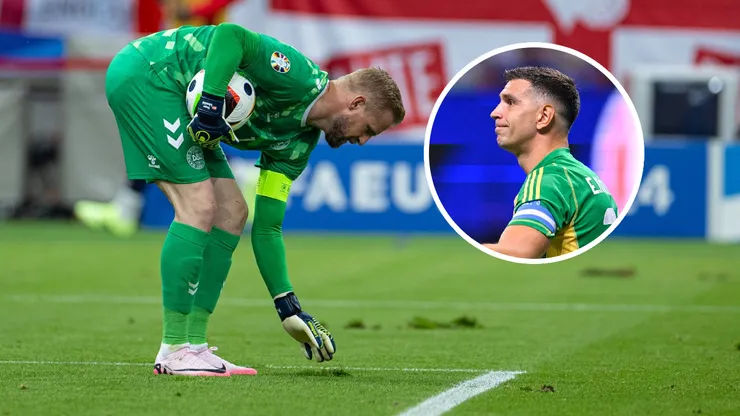 Pese a los dichos de Dibu Martínez, el Arena Frankfurt tuvo muchos problemas con el césped en la Eurocopa.