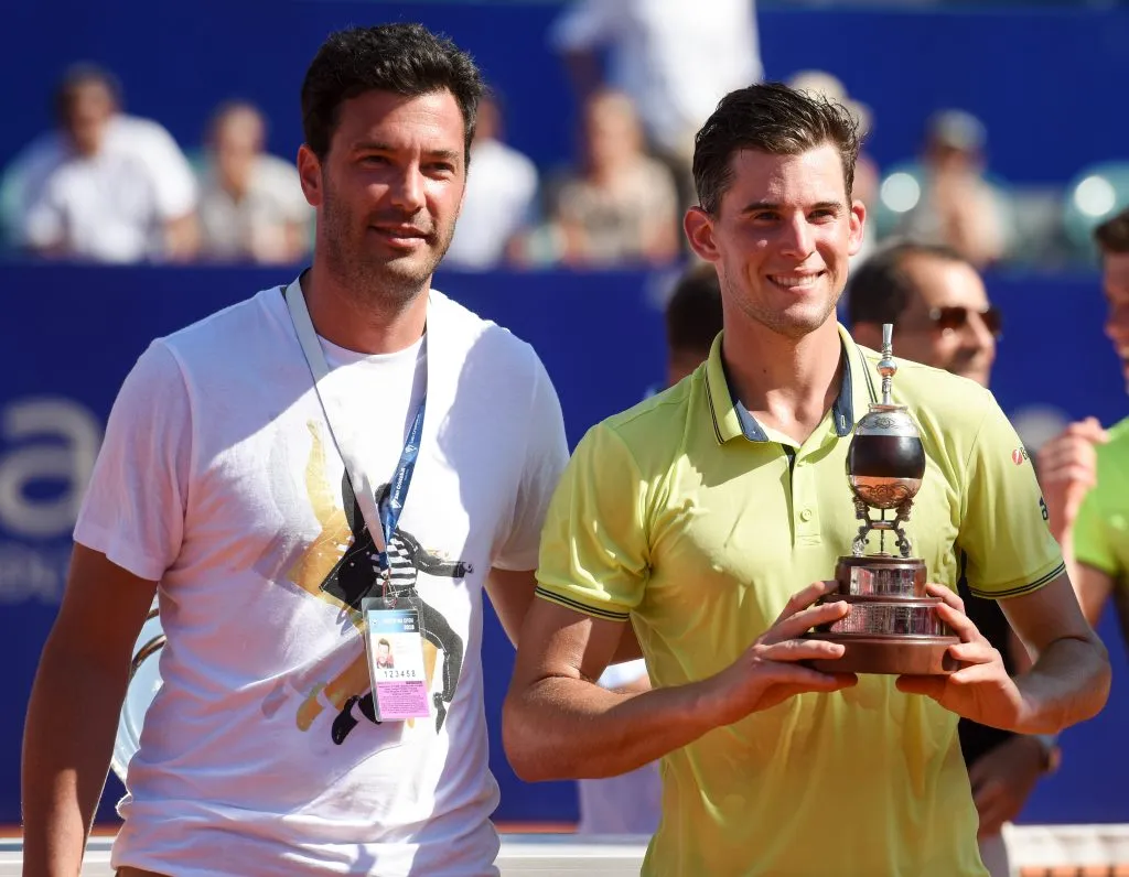 Chucho junto a Thiem después que el austriáco gane el ATP de Buenos Aires en 2018. (Foto: Getty).
