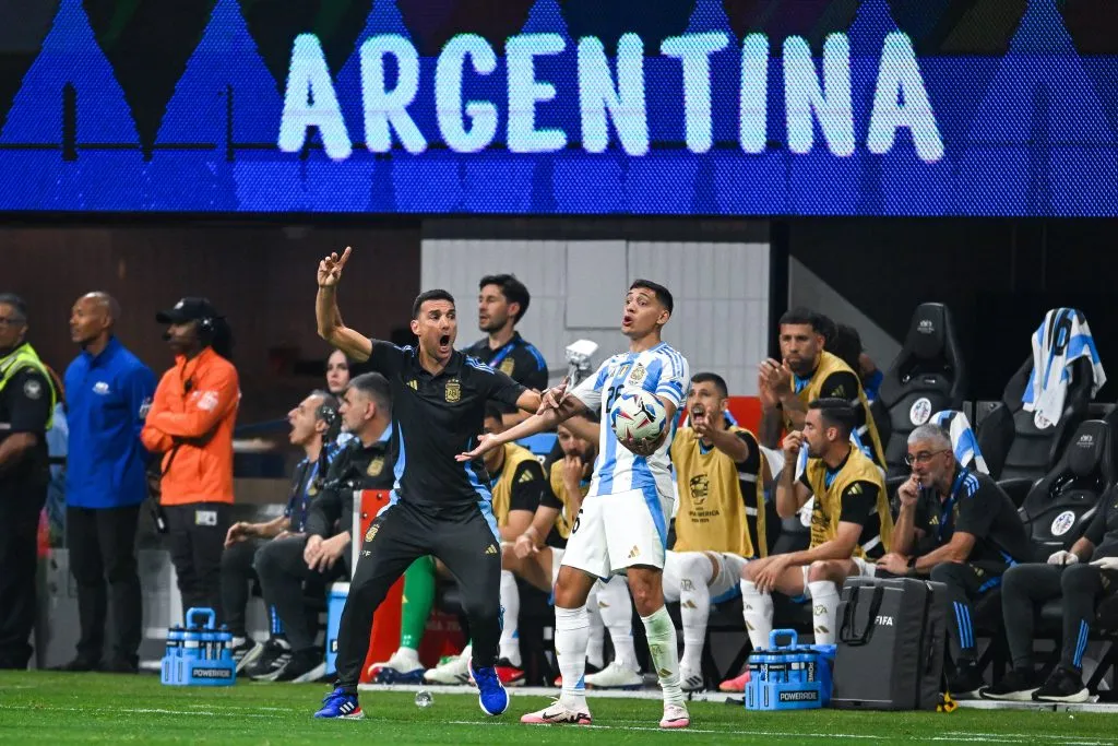 Scaloni estuvo actuvo en el debut de Argentina en la Copa América. (Foto: IMAGO).
