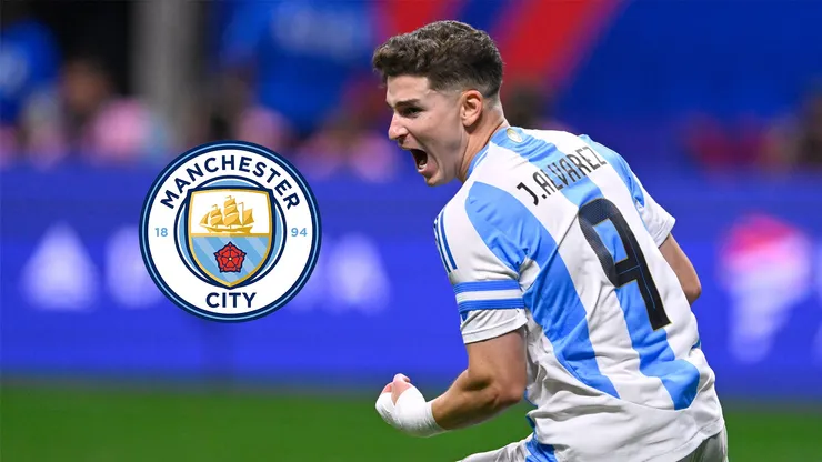 Julián Álvarez fue destacado por el Manchester City