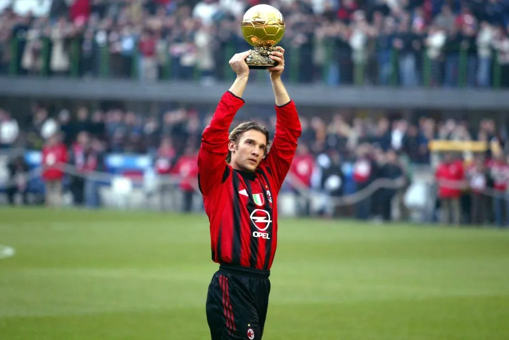 Andriy Shevchenko en Milan.