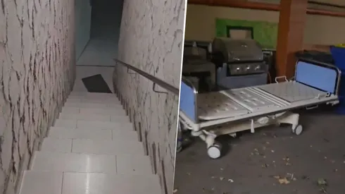 Capturas del hospital abandonado al que mandaron a los hinchas escoceses.