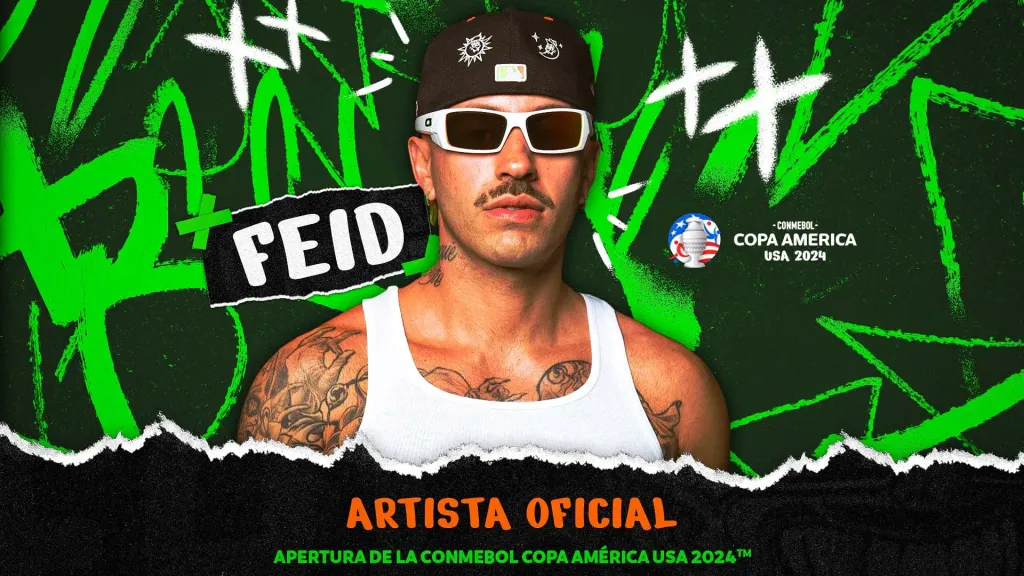Feid, artista oficial de la Copa América 2024.