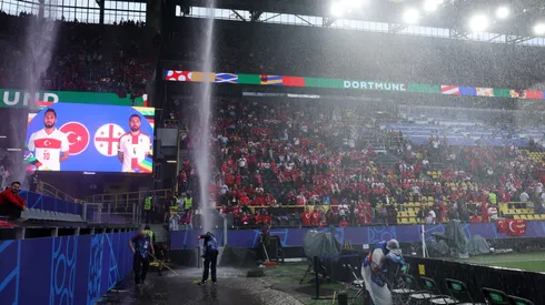 Un diluvio provoca incertidumbre en uno de los partidos de la Eurocopa 2024