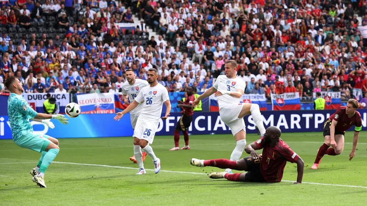 Eslovaquia propinó el primer batacazo de la Eurocopa 2024 al vencer a una apática Bélgica