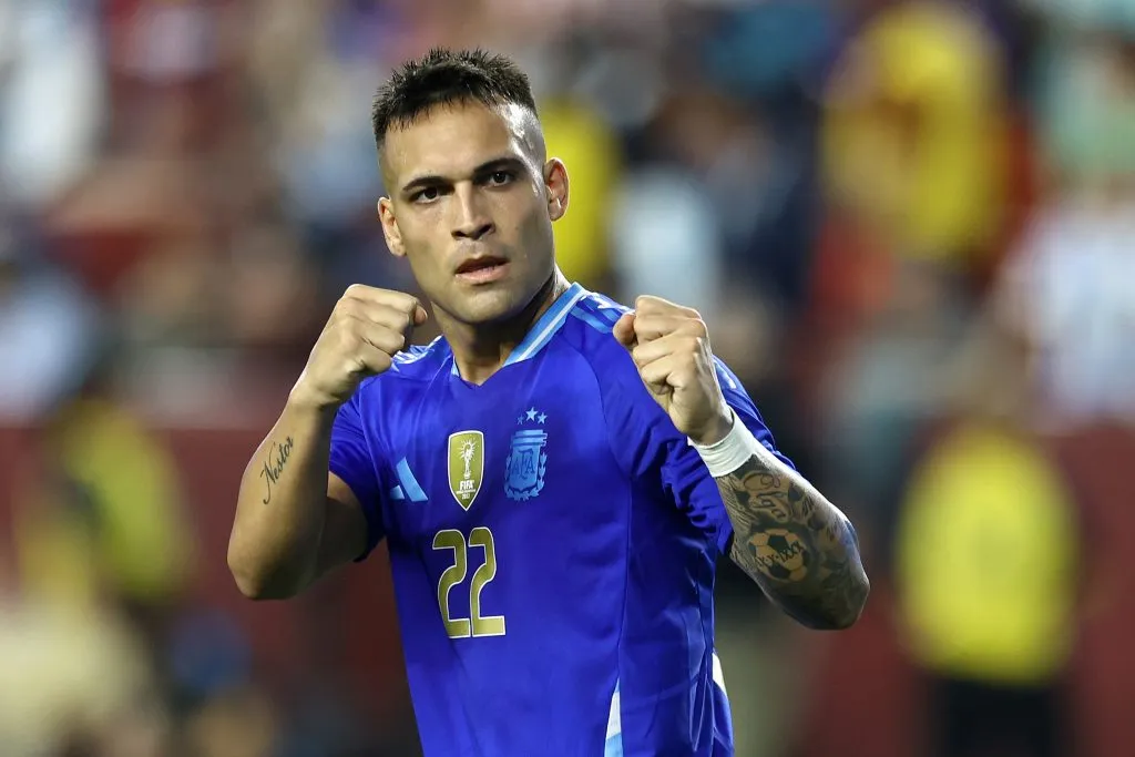 Lautaro Martínez marcó un doblete ante Guatemala.